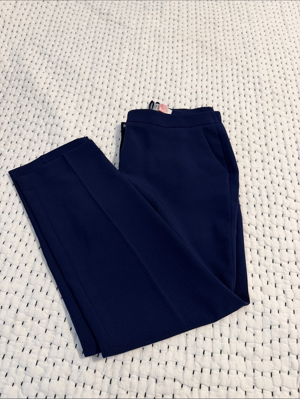 Kasper Navy Straight Leg Pants